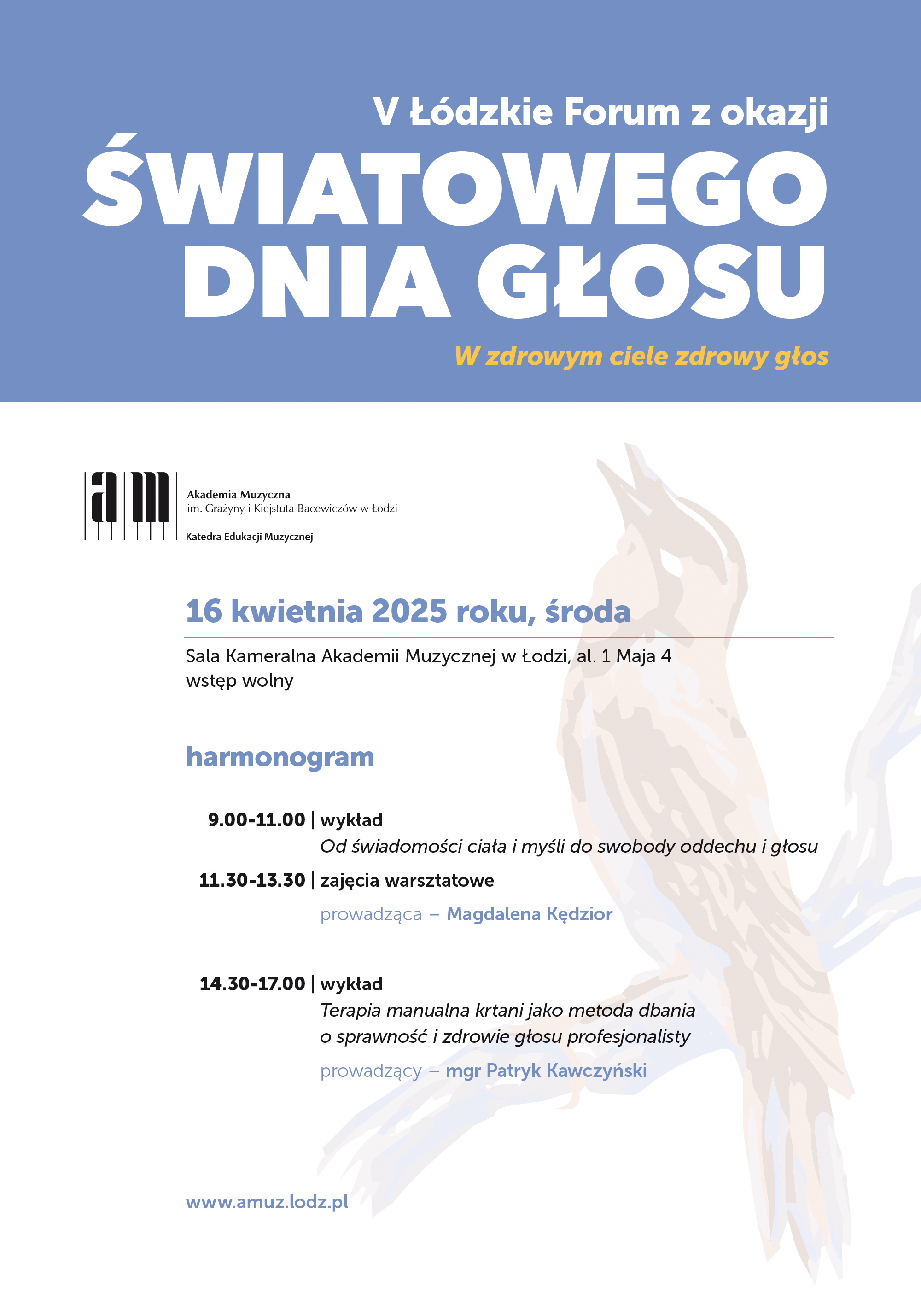 V Łódzkie Forum z okazji Światowego Dnia Głosu