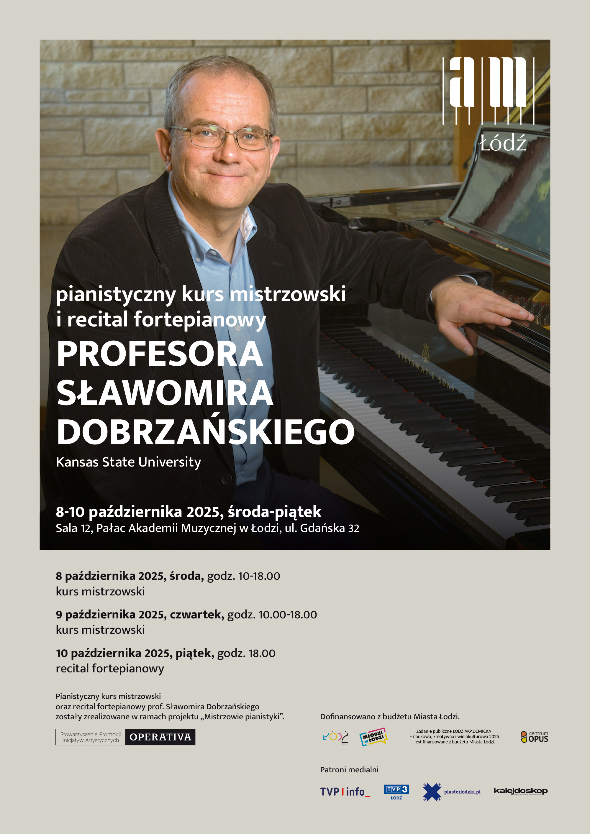Pianistyczny kurs mistrzowski Sławomira Dobrzańskiego