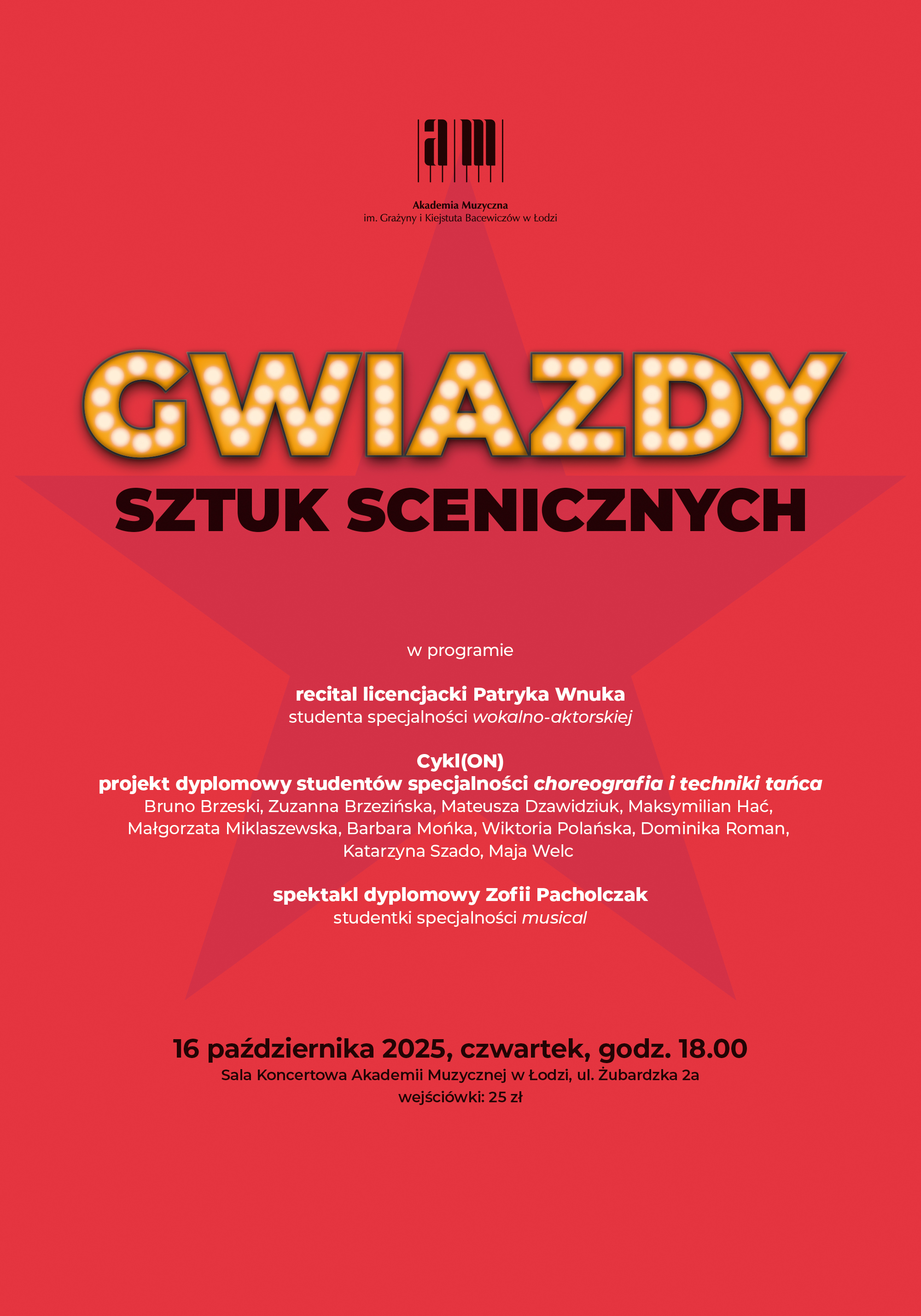Gwiazdy sztuk scenicznych