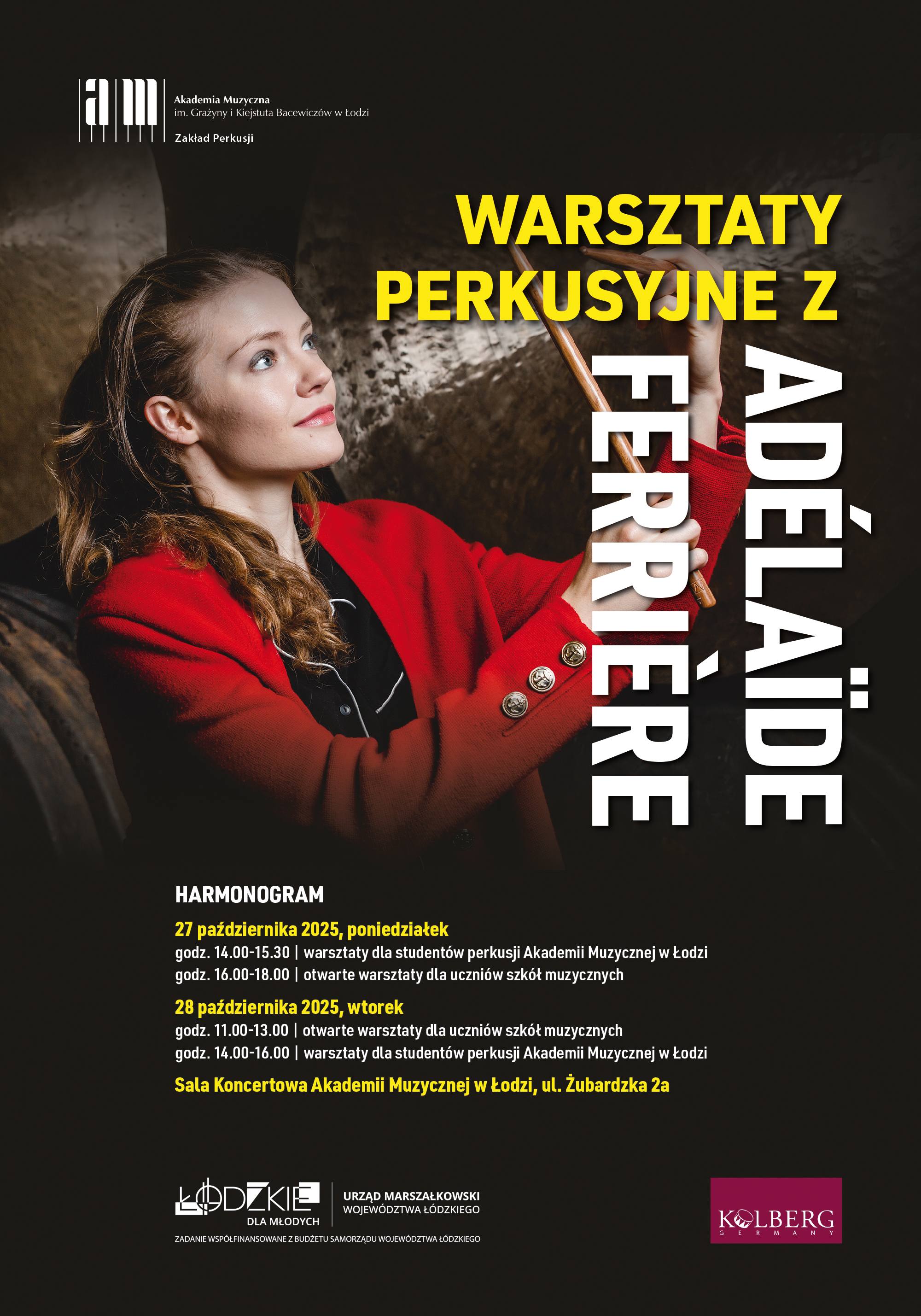 Warsztaty perkusyjne z Adélaïde Ferrière