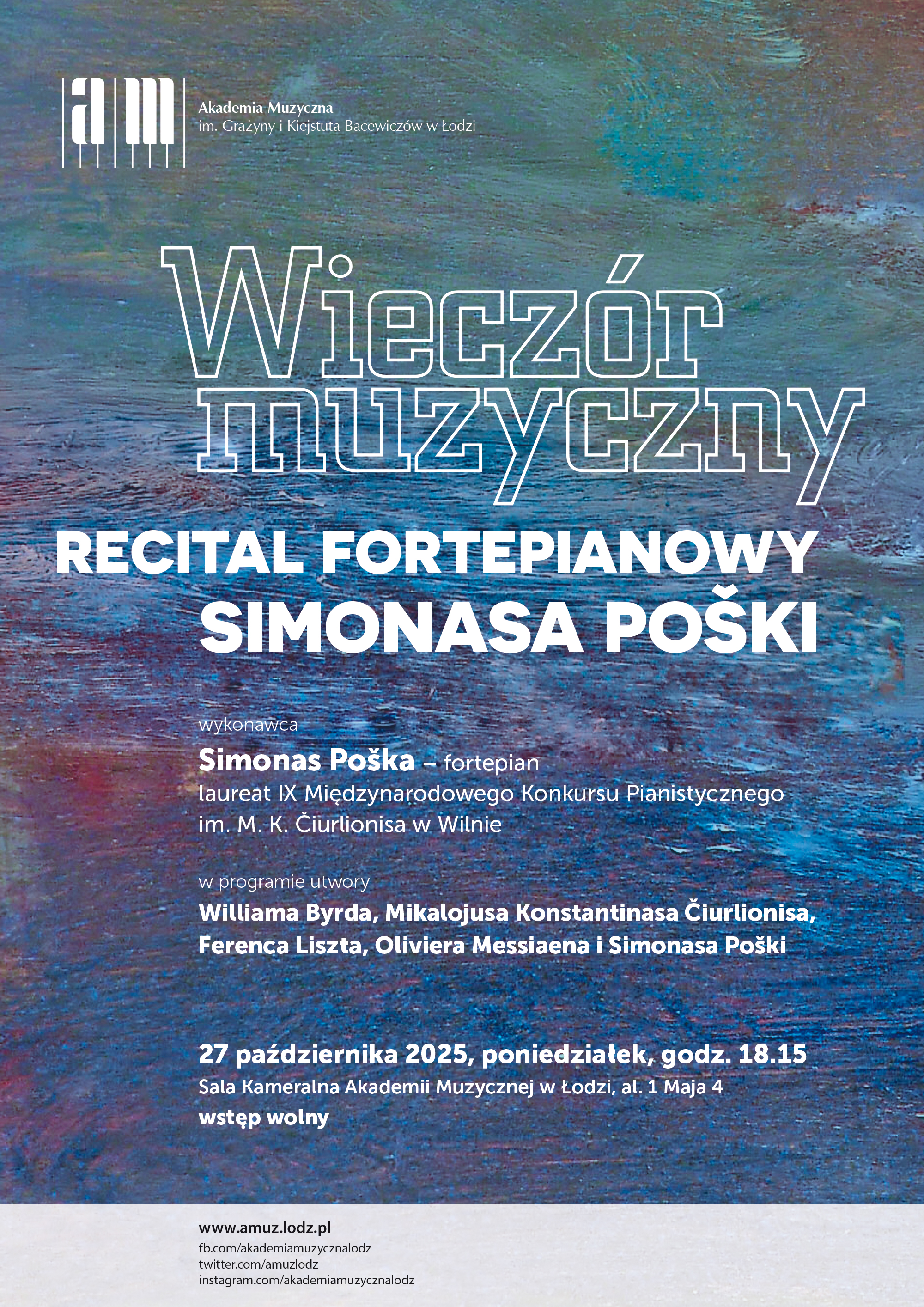 Recital fortepianowy Simonasa Poški