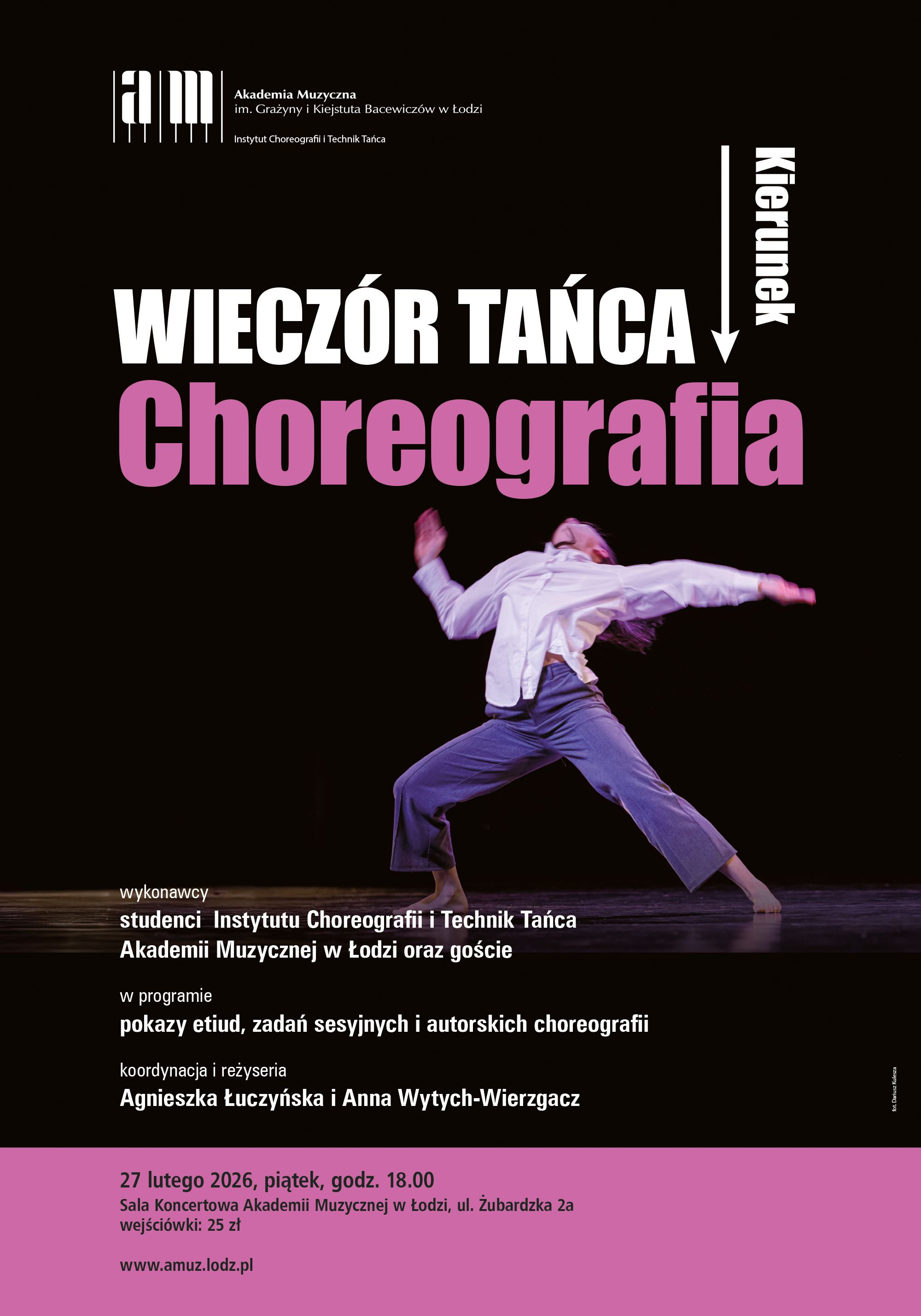 Wieczór tańca -> KIERUNEK CHOREOGRAFIA
