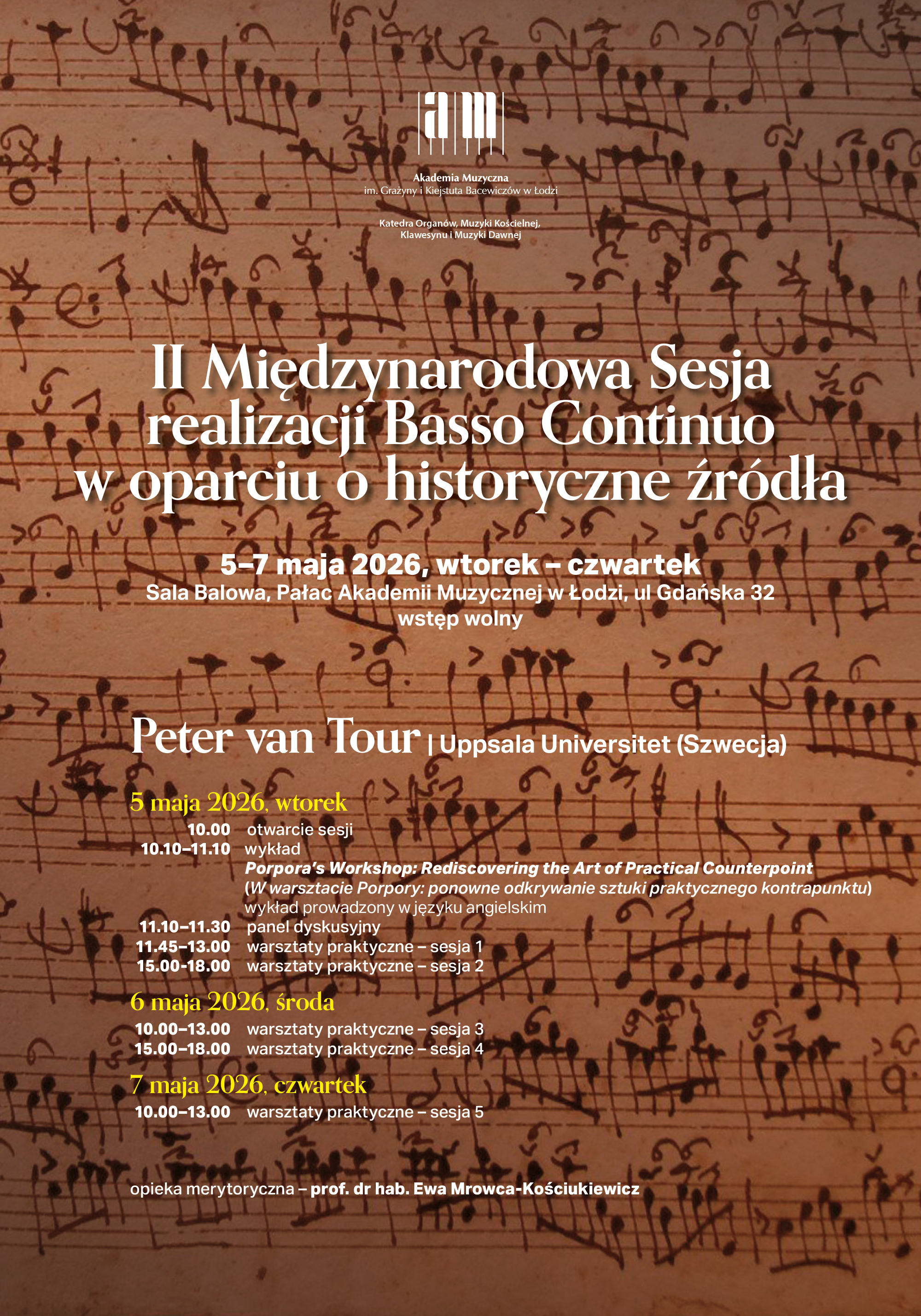 II Międzynarodowa Sesja realizacji Basso Continuo